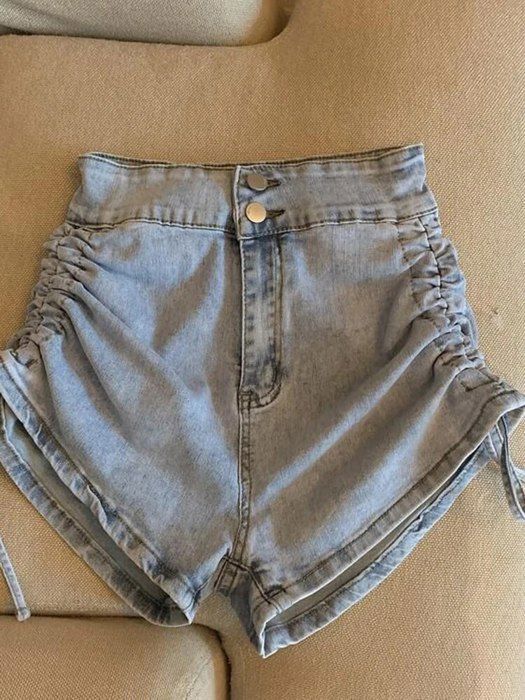 Short En Jean Femme Bleu De gros Styles, Prix