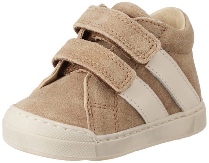 Chaussons Falcotto Garçon Lenval VL - Baskets Scratch Cuir - Semelle Antidérapante - 7