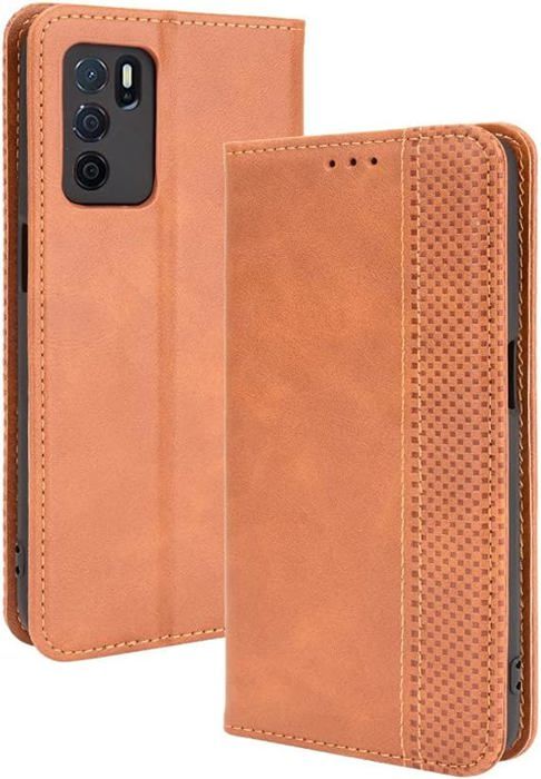 Cover Magnetica A Portafoglio Per OPPO A16 / A16S / A54S - Custodia A Libro In Pelle PU Con Slot Per Carte E Supporto, Colore Blu
