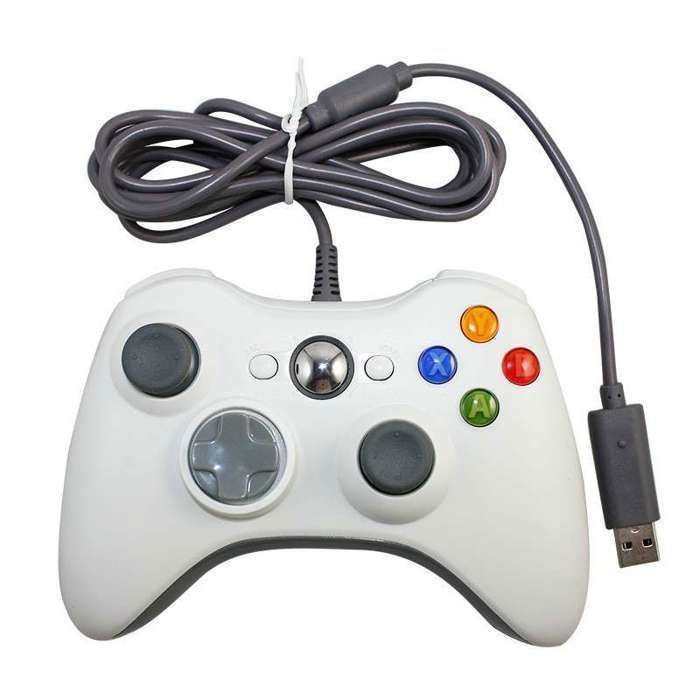 Manette Xbox 360 Officielle Microsoft - Couleur Blanc, Fonctionne Bien, Occasion Avec Légères Traces D'usure