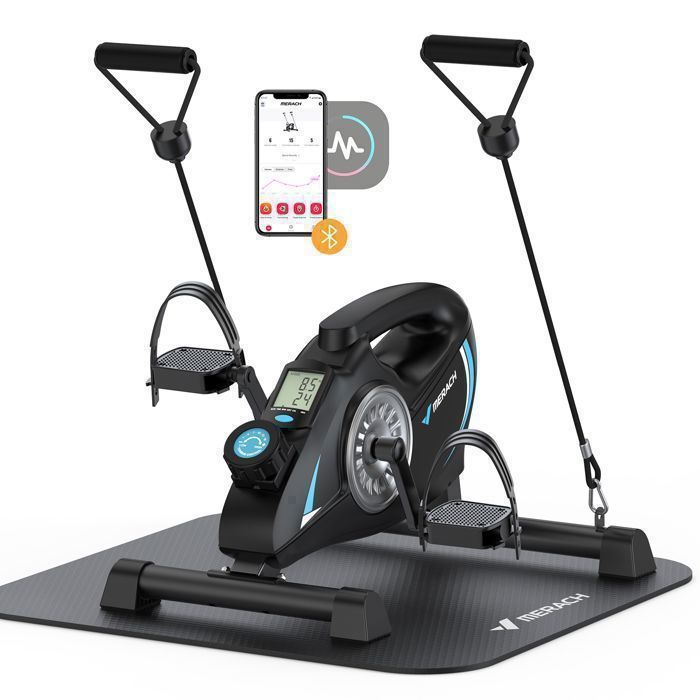 Velo bras jambe pédalier compact appareil de fitness léger antidérapant compact