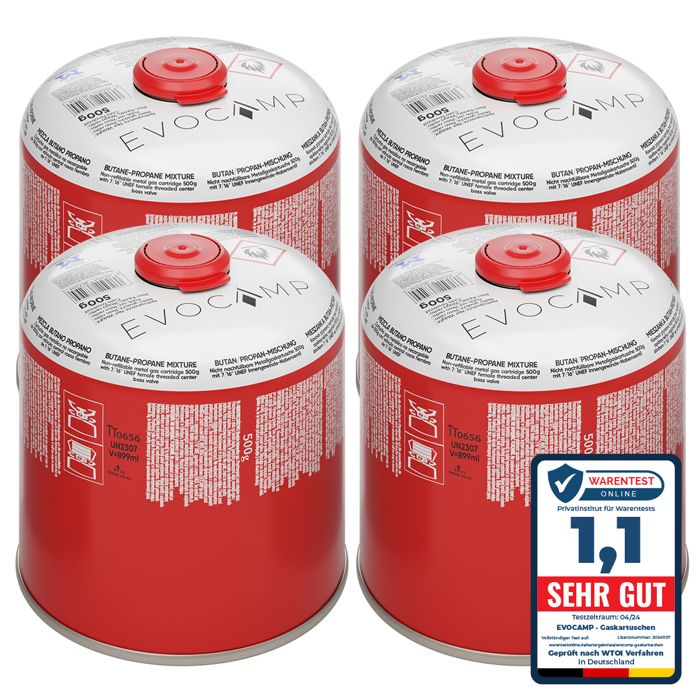 Lot De Cartouches De Gaz CLEARFEE 230g Ou 500g - Valve à Vis Et Sécurité EN417 - Butane Propane Pour Camping, Barbecue Et Randonnée