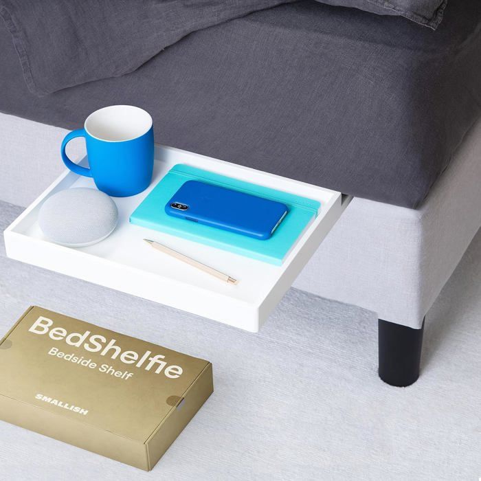Étagère De Lit BedShelfie - Table De Chevet Pour Lits Superposés & Hauts, Minimaliste En Bambou