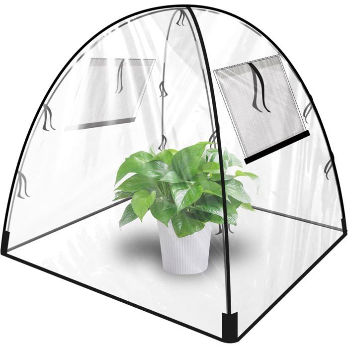 Outsunny Mini Serre De Jardin, Mini Pop Up Serre En PVC Transparent, Pour Intérieur Ou Extérieur, Pour Légume, 70 X 70 X 80 Cm | France
