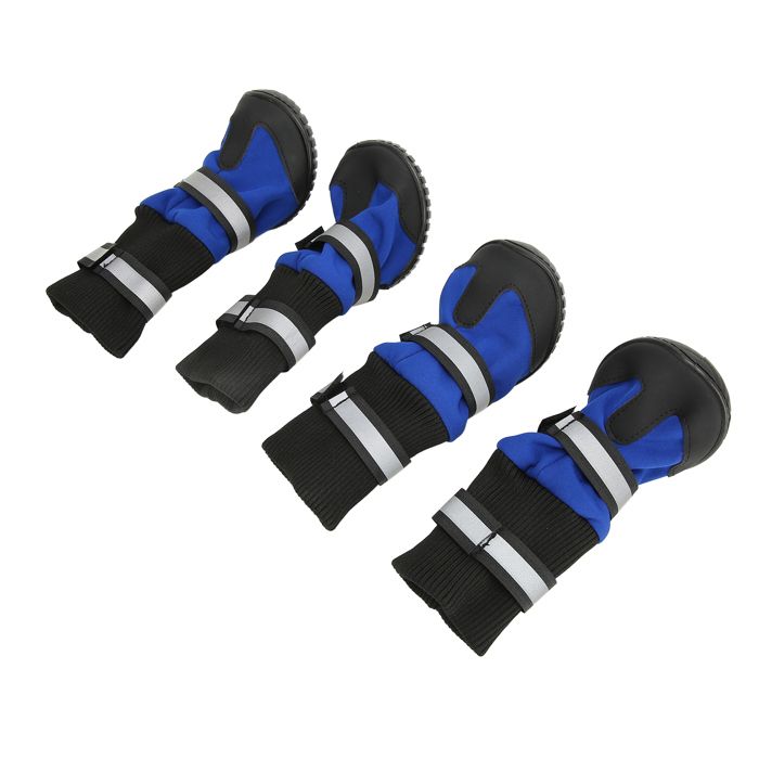 SALALIS chaussures de chien 4pcs Bottes de chien Bottises danimaux imperméables animalerie kit M pour 150-155 cm