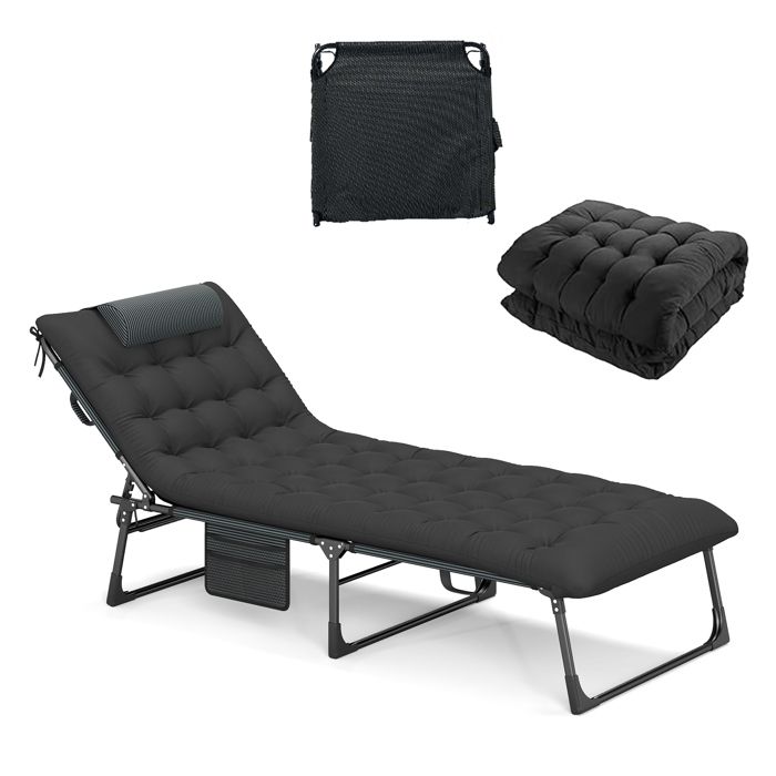 Fauteuil relax dossier réglable lin gris chiné Homcom | Maisons du Monde Fauteuil relax dossier réglable lin gris chiné Homcom | Maisons du Monde