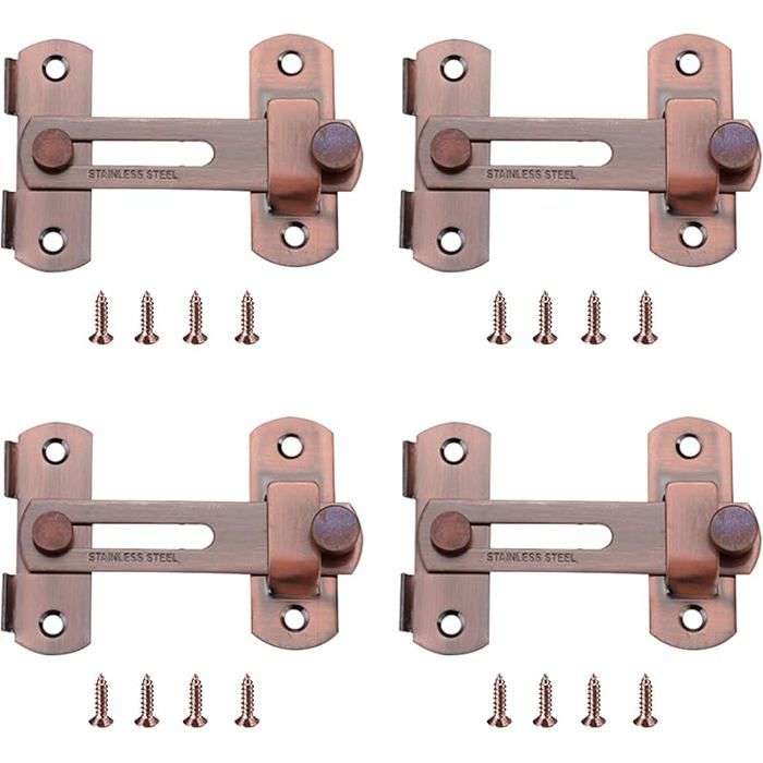 Lot De 4 Loquets De Trappe Pour Bateau – Fermeture Encastrée, Caoutchouc Résistant à La Corrosion