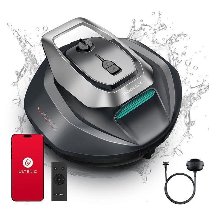 Ultenic Pooleco P10S Robot Piscine 2026- Trois moteurs -Nettoyage 90 min télécommande & app pour piscines jusqu’à 80 m²