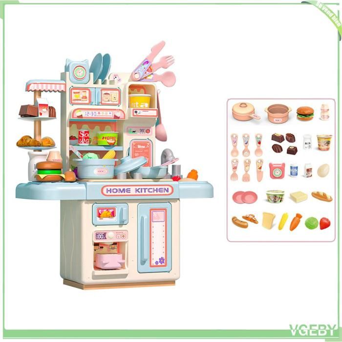 Jouet de comptoir de cuisine - FAFEICY - Simulé - Électronique - 21 pièces - Bleu