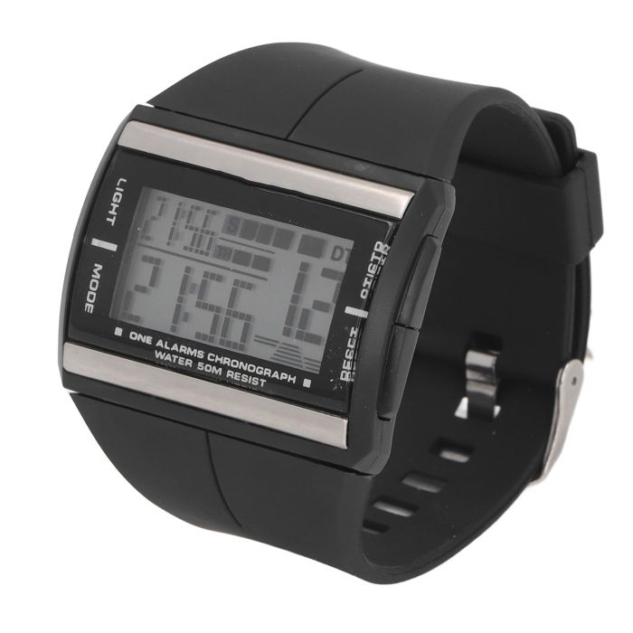 Montre de sport montre-bracelet numérique pour hommes femmes avec affichage LED clair de 50 m bracelet en caoutchouc réglable