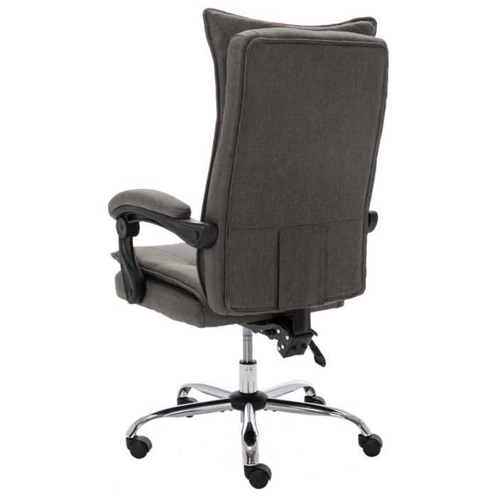 Fauteuil Ergonomique - Gris - Chaise de bureau - (1 PC) - Gris Tissu 64x68x(113 - 120) cm F358