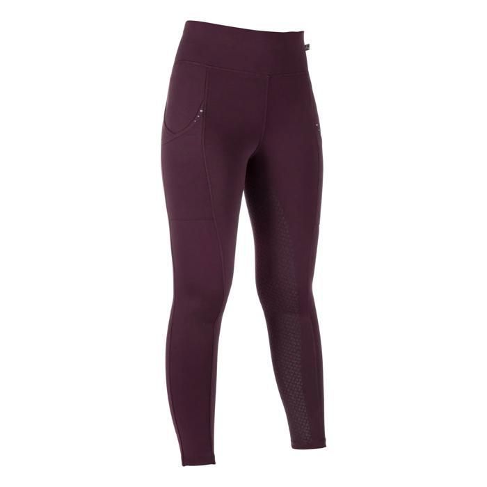 Legging équitation full grip fille HKM Cosy II - weinrot Legging équitation full grip fille HKM Cosy II - weinrot