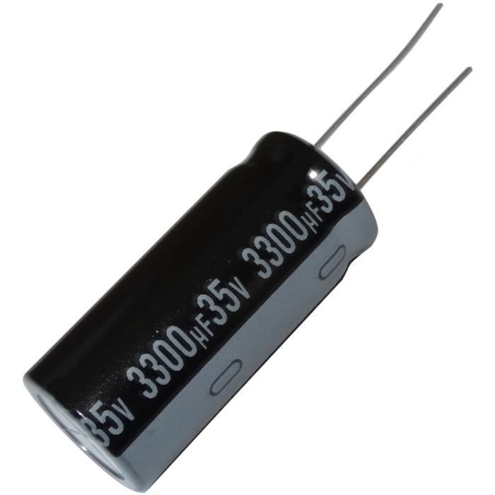 Condensateur électrolytique 220µF 35V Radial 105°C Samxon - Neuf, Lot De 1