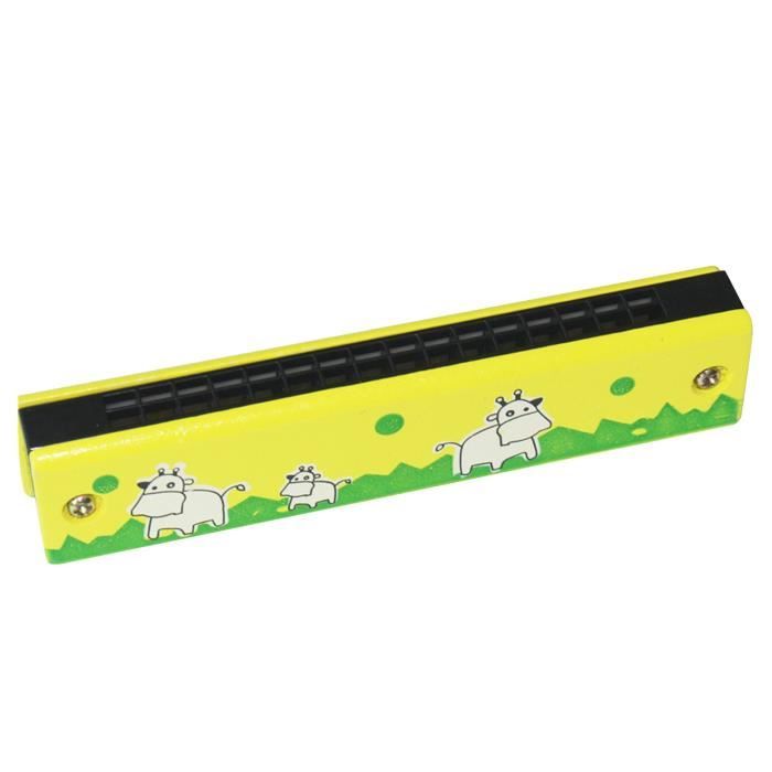 Trou de l'harmonica en bois 24 enfants cadeau des instruments de musique de joue