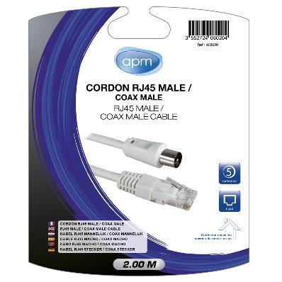 Cordon coaxial Haute qualité OPTEX 1.60 m | Castorama