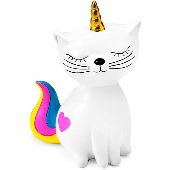 Tirelire pour enfant licorne et arc-en-ciel - Multicolore - 8.69