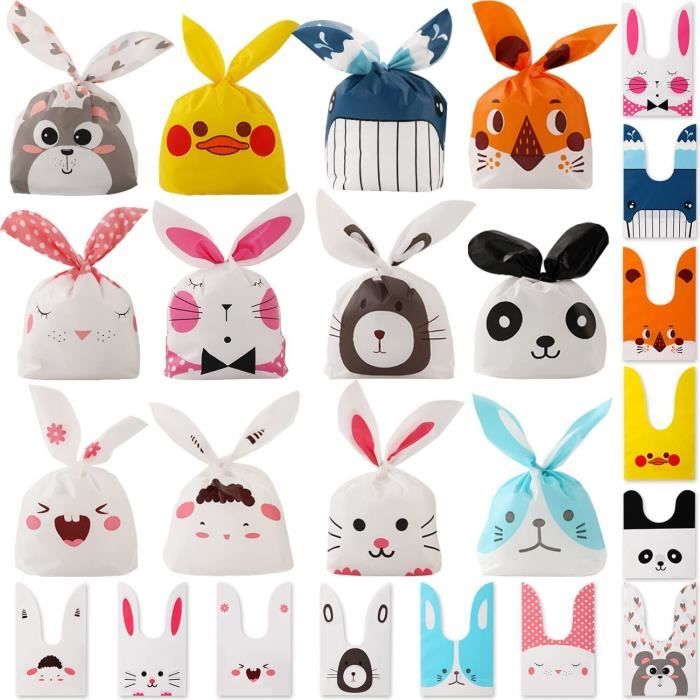 Sachet Bonbons Anniversaire, 60 Pcs Motif Pochette Sac Bonbons Sachet