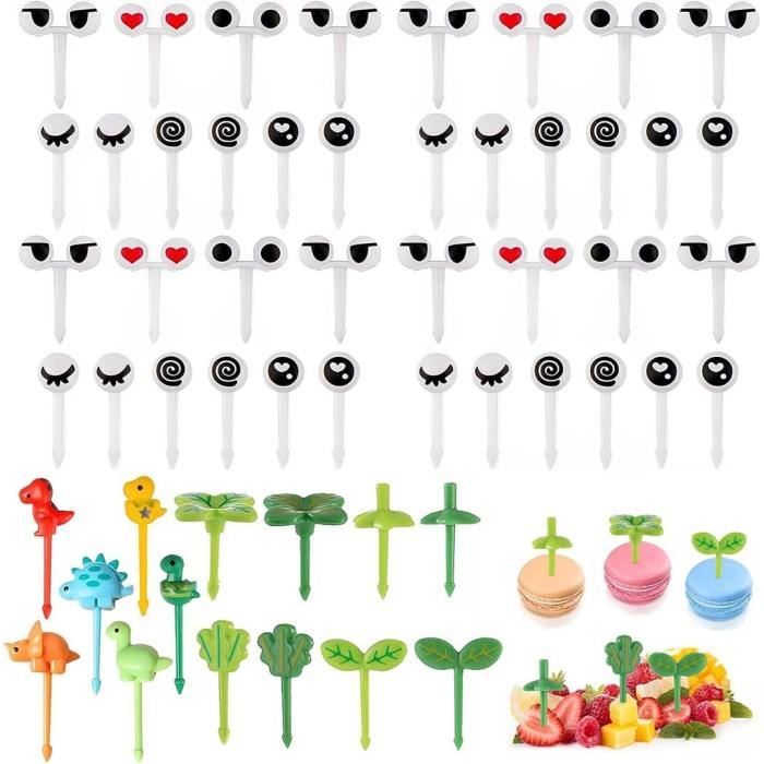Lot 54 Pics à Fruits BDSHUNBF - Fourchettes Animaux Réutilisables Pour Snacks Et Desserts