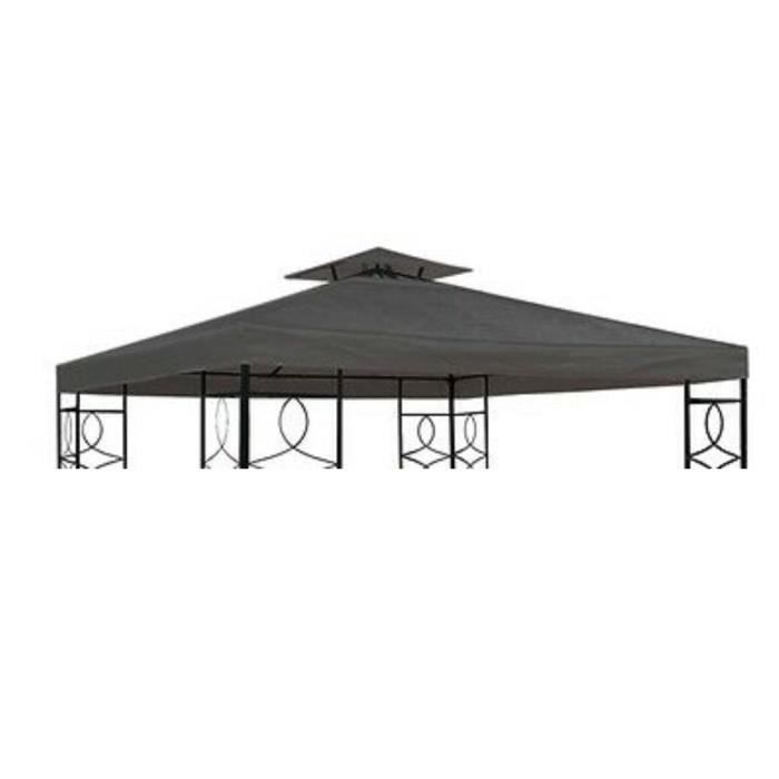 Toit De Remplacement Pour Tonnelle Ou Pavillon - Imperméable, Toile 300D, Dimensions Environ 3x3m (sans Structure) - 7