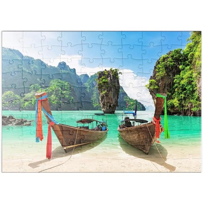 MyPuzzle Puzzle Galaxy 500 Pezzi – "Uccelli Con Foglie E Fiori Tropicali" – Premium, Carta FSC, Punzonatura Precisa, 48x34 Cm
