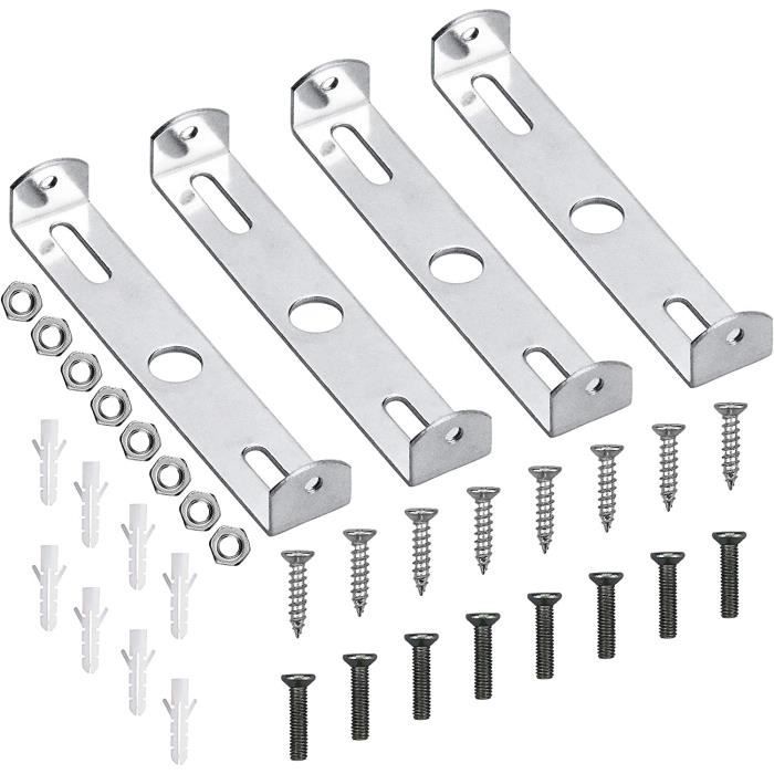Support Fixation Plafonnier Rybtd 105mm - Lot De 4 - Pour Lustres Et Plafonniers