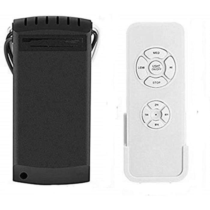 Kit Télécommande Universelle Pour Ventilateur De Plafond - Télécommande Sans Fil Avec Boîtier De Commande - Compatible 85-240V - Installation Facile
