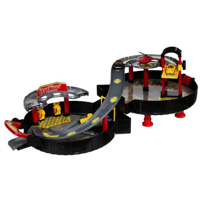 Grand Circuit de voiture Enfant Garage City - 4 Véhicules Inclus -  Cdiscount Jeux - Jouets