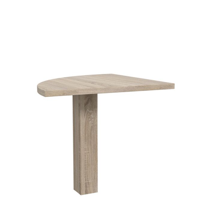 Option angle arrondi pour bureau décor chêne clair - OPIO Meubletmoi Option angle arrondi pour bureau décor chêne clair - OPIO Meubletmoi