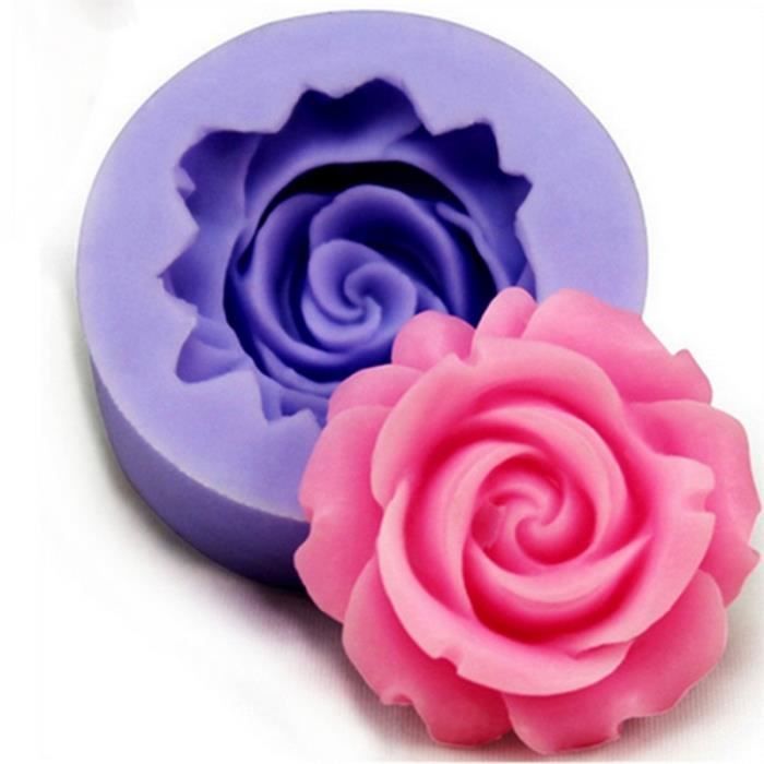 Moule En Silicone En Forme De Pétales De Rose - 2 Pièces - 6,5 X 6,5 X 2 Cm - Résistant De -40°C à +230°C - 8