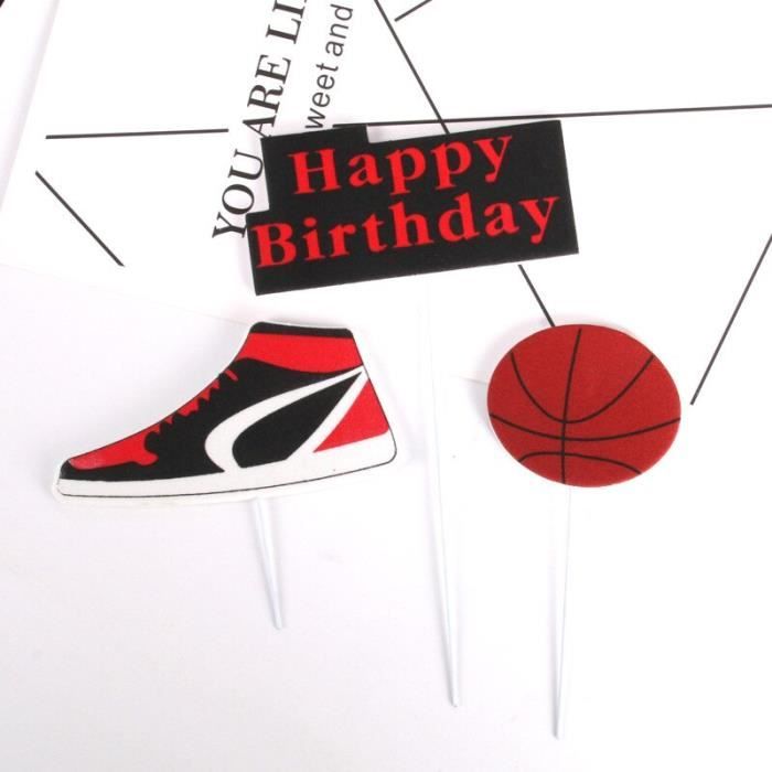 1 Ensemble De Decoration De Gateau Biere Basket Ball Football Joyeux Anniversaire Festival Oktoberf Modele Rose Hydgzsa Cdiscount Maison