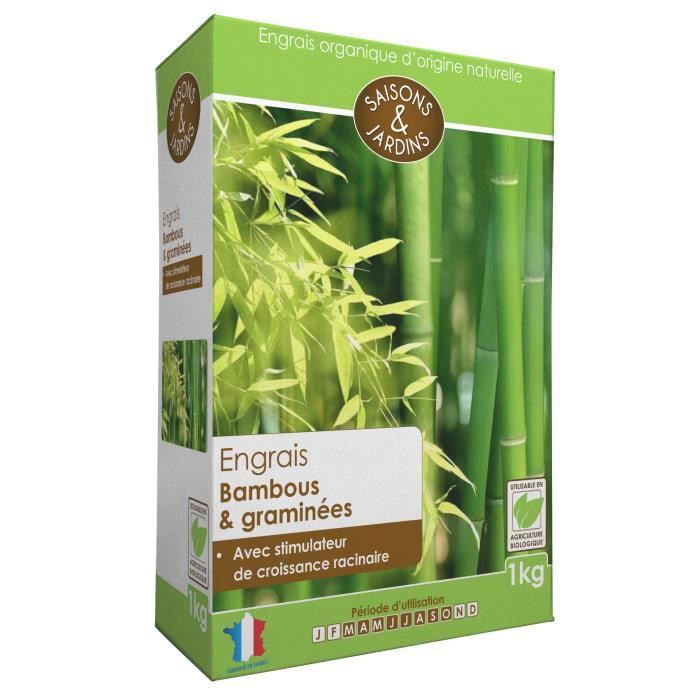 R'Garden Engrais Bambous et Graminées avec Stimulateur de Croissance Racinaire - Utilisable en Agriculture Biologique