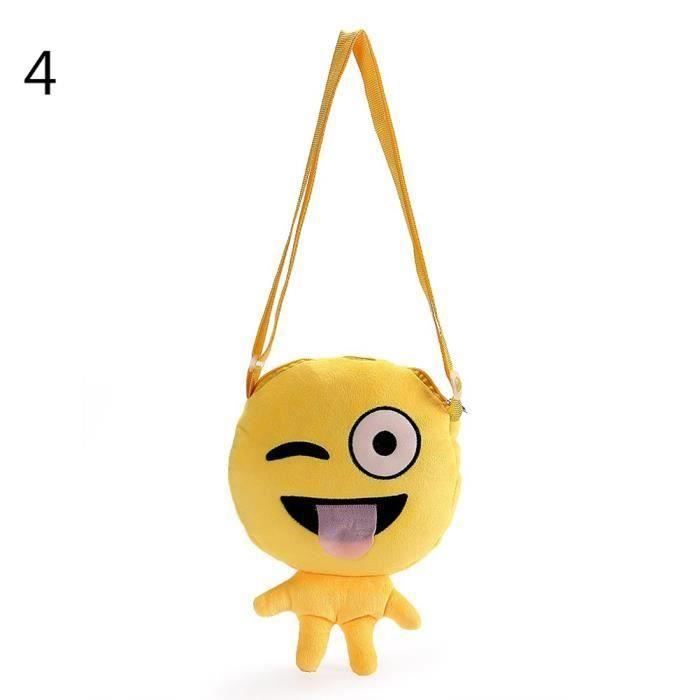 Bh Enfants Mignons Bebe Garcon Fille Emoticone En Peluche Sac A Bandouliere Ecole Du Corps Cadeau 4 Bhbdh4b Cdiscount Bagagerie Maroquinerie