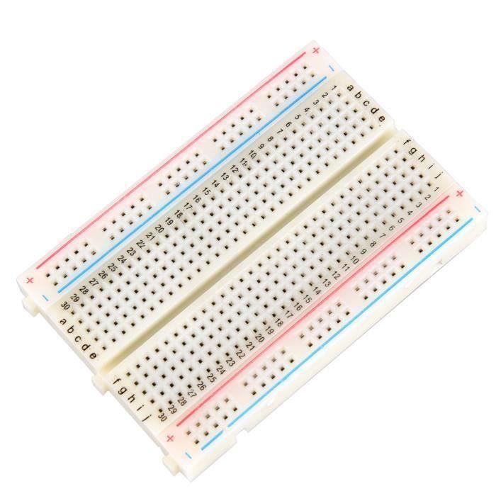 Breadboard 400 Points Sans Soudure – Idéal Pour Prototyper Et Tester Circuits électroniques
