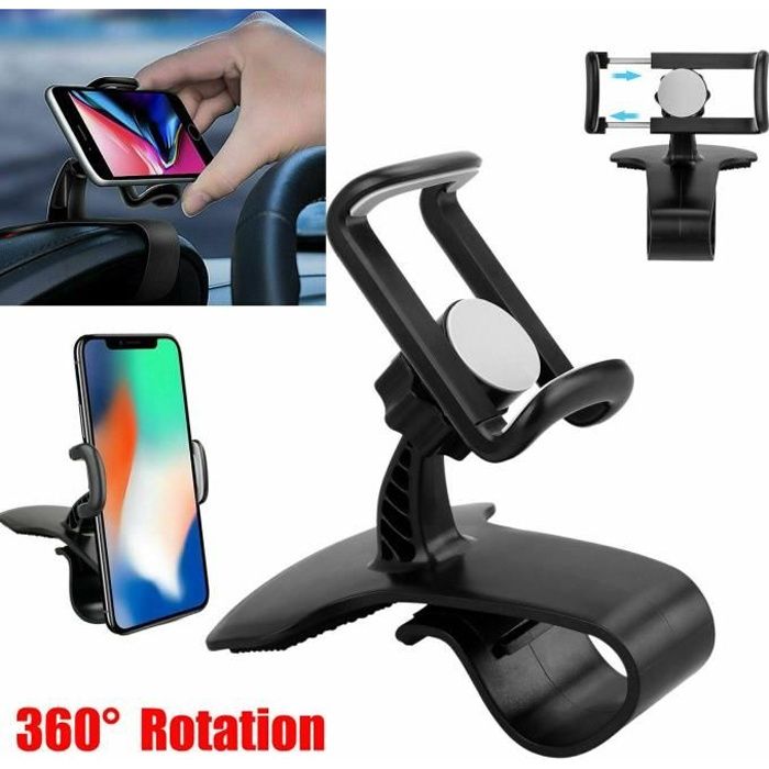Support Voiture Téléphone Universel - Anti-dérapant Avec Compartiment