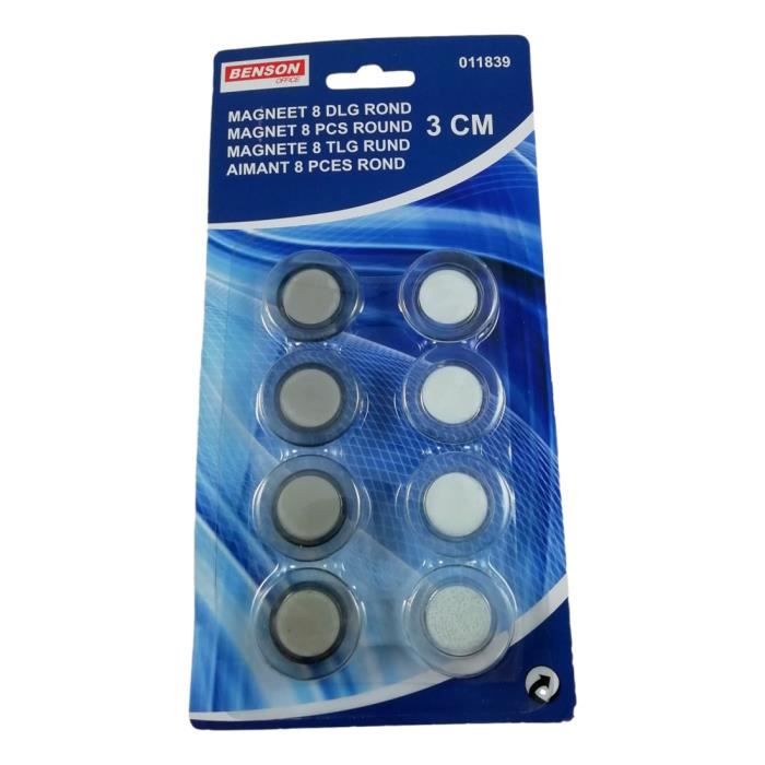 18 Aimants Colorés ZIGefofo Pour Frigo/Tableau - 16mm Et 22mm - Multicolores