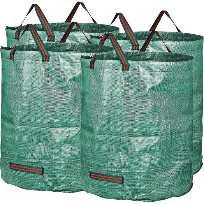 Lot 3 Sac Vegetaux Imperméable - Sac Dechet vert Résistant 272 L - Sac de  Jardin Dechet végétaux