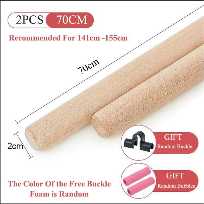Bâton De Yoga Correcteur Posture - Longueur Réglable 21-34 Pouces - Pour Dos, épaules, étirement
