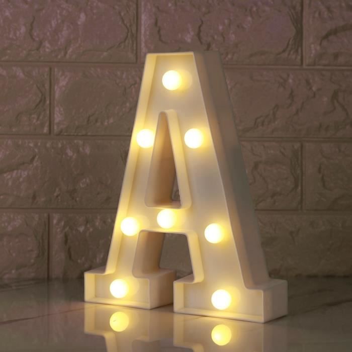 Lampe murale Veilleuse Lettre E