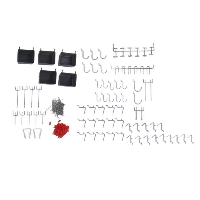 Lot De 2 Crochets à 45° Pour Panneau Perforé - Longueur 50 Mm - Marque Güde G40743