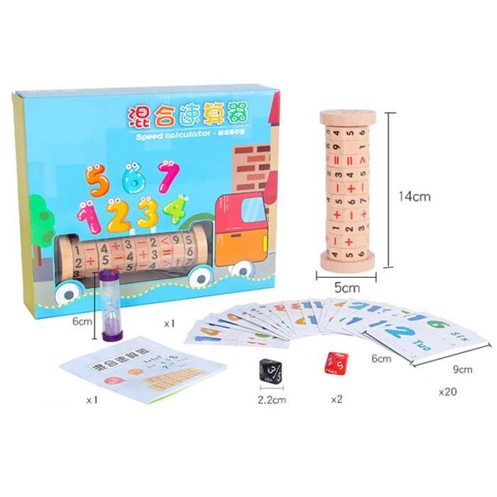 Compteur en bois, jouets mathématiques éducatifs, jouets éducatifs de mathématiq