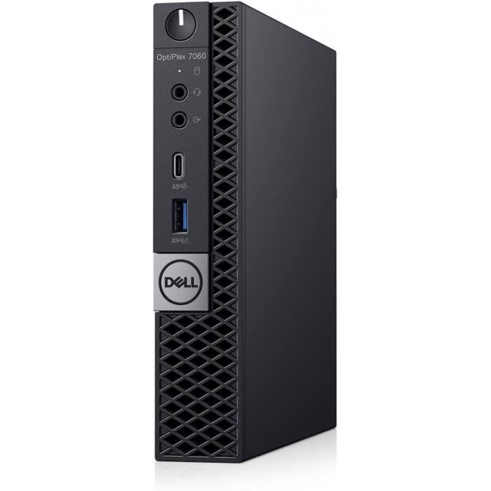 Ordinateur de bureau – Dell OptiPlex 7060 Micro – 16Go – 256Go SSD – W11
