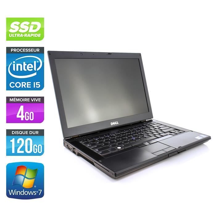 Top achat PC Portable Dell E6410 -Core i5 560M -4Go -120Go SSD -Webcam pas cher
