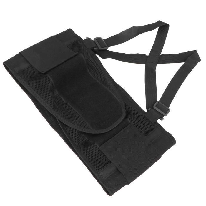 Ceinture De Soutien Lombaire RDX - Aide Contre La Douleur Dos - Réglable Noir - Unisexe - Matière Polyester