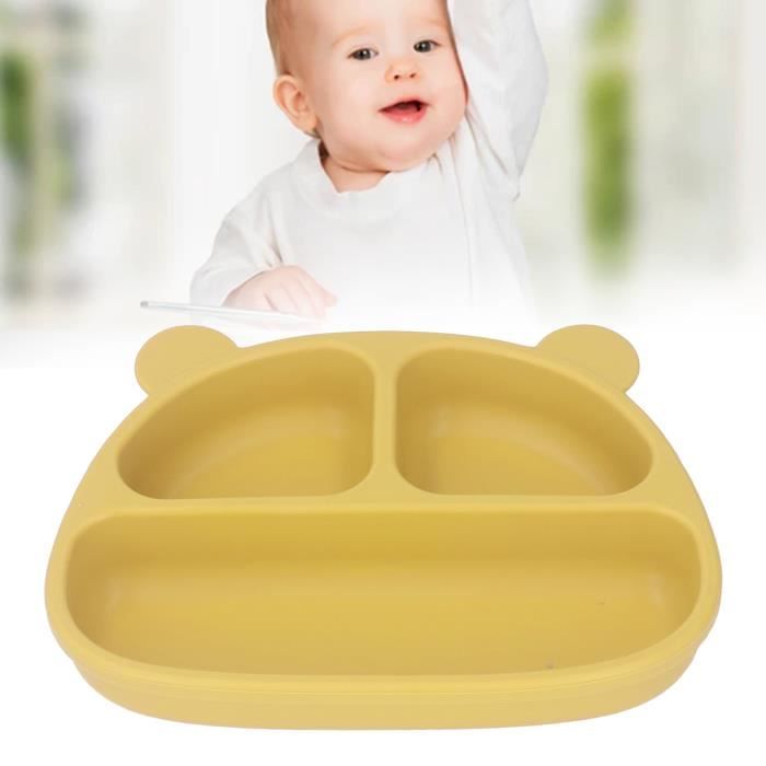 Yardwe Lot De 2 Assiettes à Compartiments En Acier Inoxydable 304 - Plateaux Divisés Assiette Sauce Soja Durable