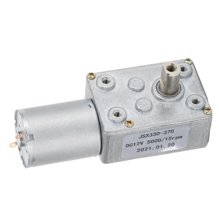 Moteur à Engrenages 12V 200RPM - Autobloquant Vis Sans Fin - 7NM - Pour Rideaux électriques, Déchiqueteuses - Modèle 5840-31ZY