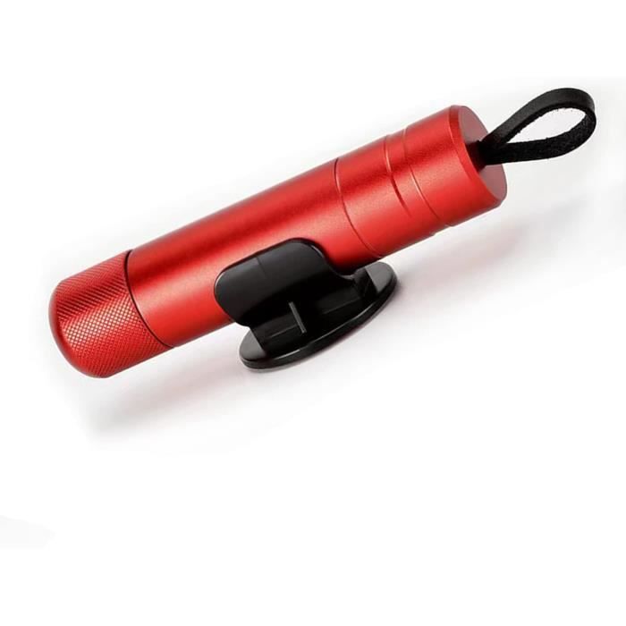 Marteau D'Urgence PETEX Avec Coupe-Ceinture Rouge - Outil De Sécurité Automobile