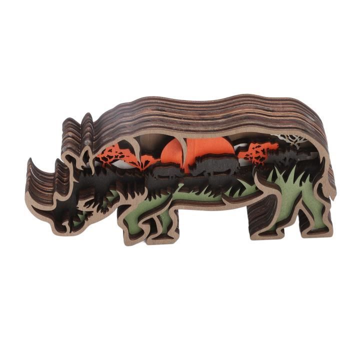Modèle de loup brun - MOTHINESSTO - Jouet éducatif - Décoration de