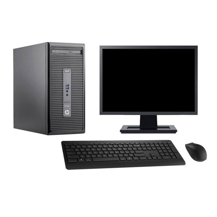 PC Tour HP 400 G2 MT Ecran 27 Intel i3-4130 RAM 16Go Disque 1To Windows 10 Wifi - Hewlett packard