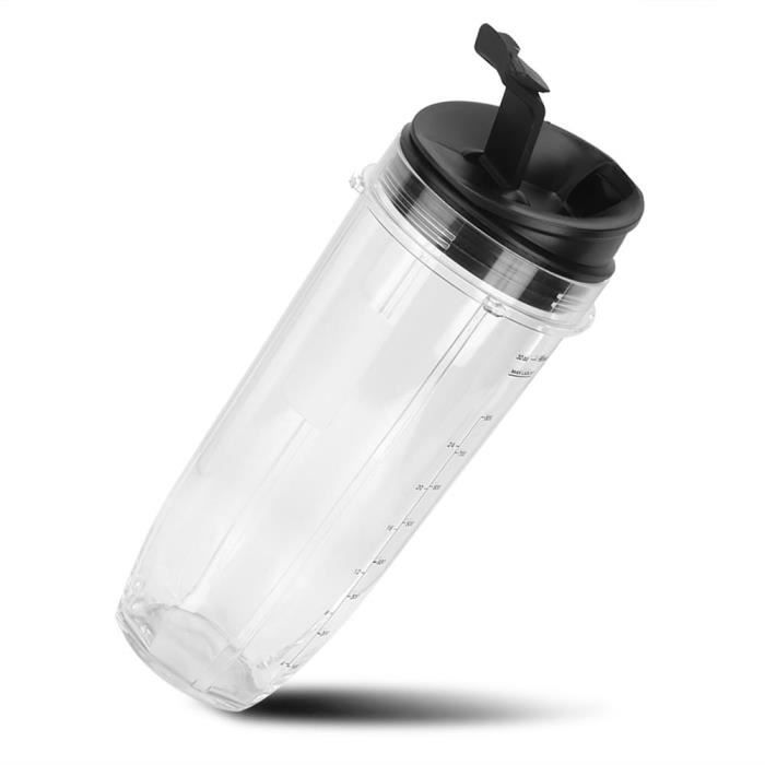 Kit Pièces Mélangeur 32 Oz Grande Tasse + Couvercle – Accessoire Rechange Pour Mixeur 900W, 24 Oz, 18 Oz, Incassable Et Sans BPA
