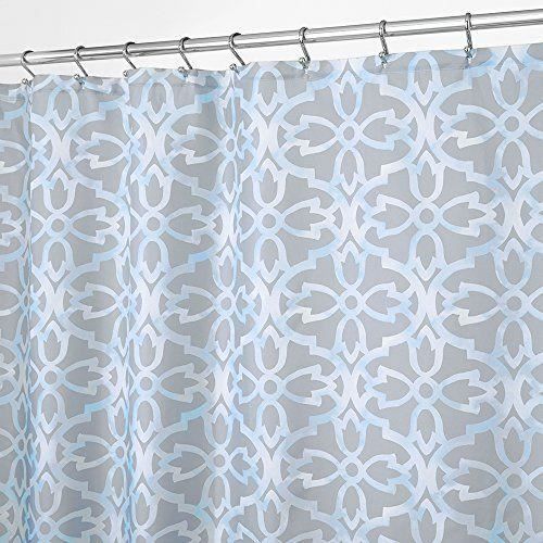 Interdesign 50520eu Adele Rideau De Douche Grisbleu 180 X 180 Cm